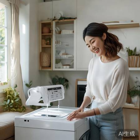 “海尔9公斤洗衣机,实惠方便,