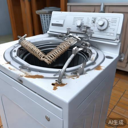 洗衣机翻板弹簧损坏原因分析
