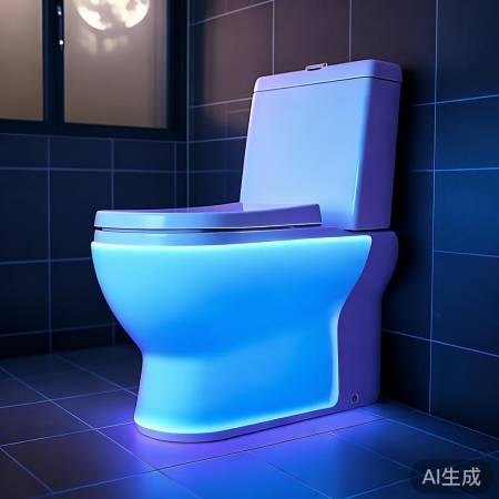 小米马桶夜蓝光,贴心助眠照明