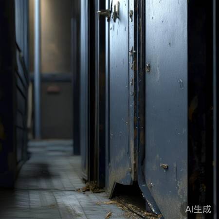 劣质防盗门,安全无保障