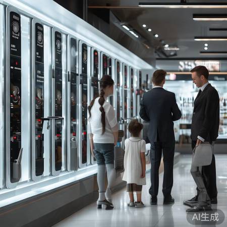 江西铜门锁选指纹锁，家庭商用需