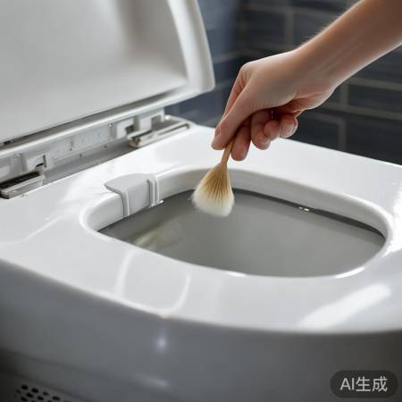 清理智能马桶滤网，轻松便捷。