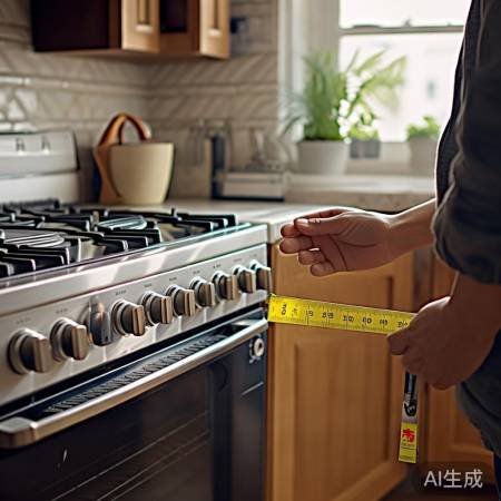 燃气灶侧面板至气管距离3050