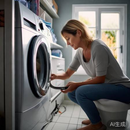 检查洗衣机电源及排水管