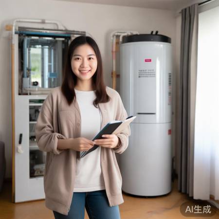 “小智教你轻松排空气能热水器”