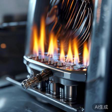 热水器核心:燃烧燃气加热,风机