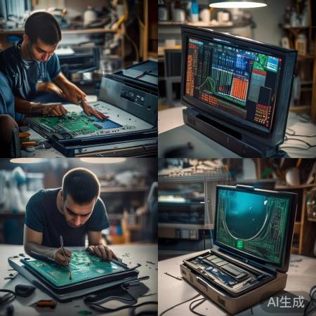 修电视屏电路板,屏幕变平整