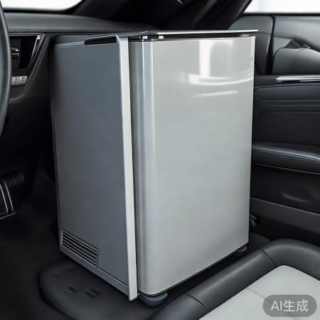 “隐形车载冰箱,小巧不占地。”