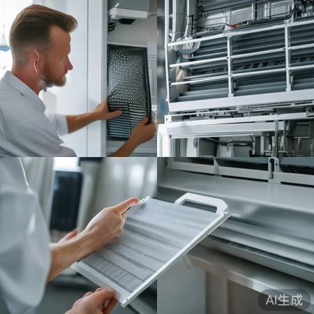 第五步:空调过滤网重装到位