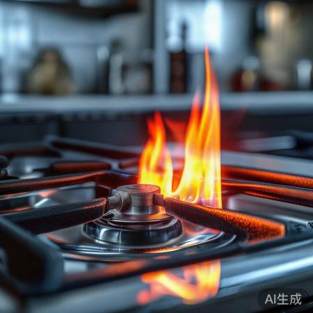 燃气灶右阀门烫手，燃烧不充分导