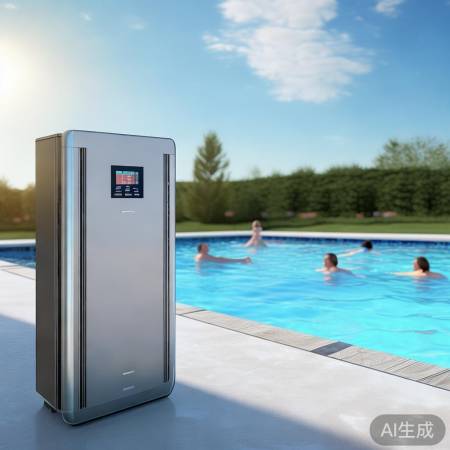 空气能泳池恒温神器,夏日清凉无