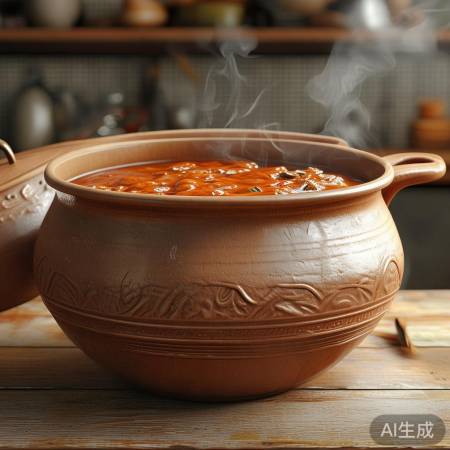 砂锅材质佳，保温厚重底。