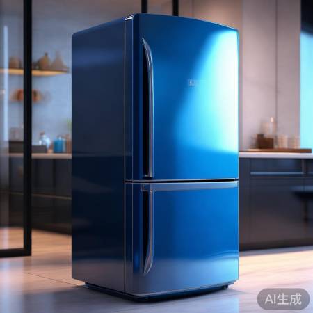 时尚蓝波妞冰箱,美观实用兼顾