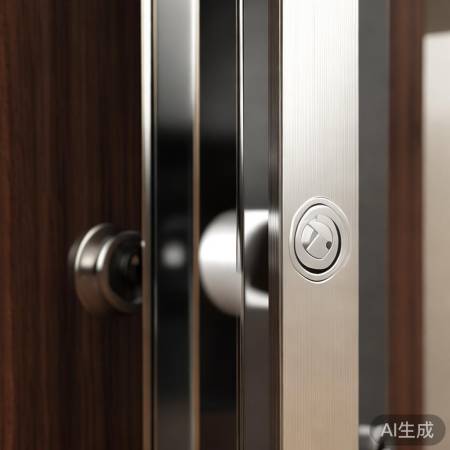 门禁指纹锁复位，箭头圆圈标记显