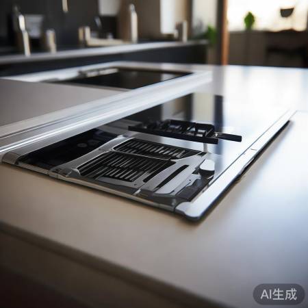 集成灶易清洁,表面光滑,内部结