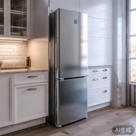 美的超薄冰箱,时尚厨房必备。