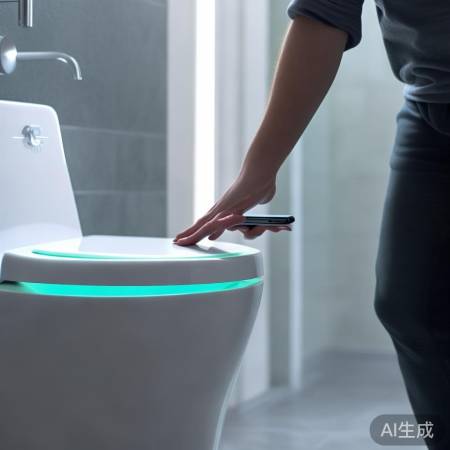 “按马桶顶配对按钮,APP提示