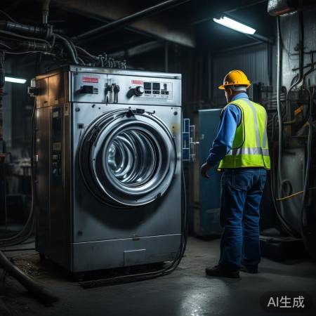 “拆装洗衣机前,先断电开盖。”