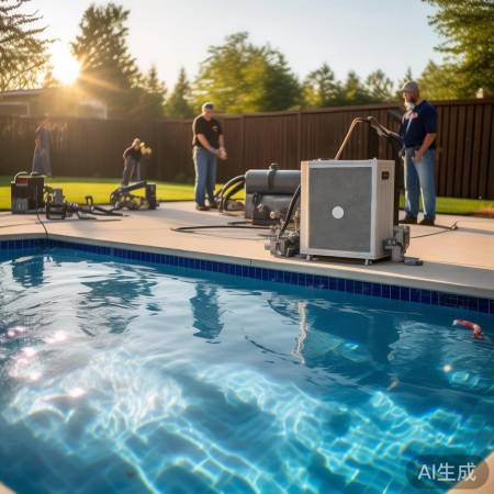 美的泳池安装小贴士:空间充足,