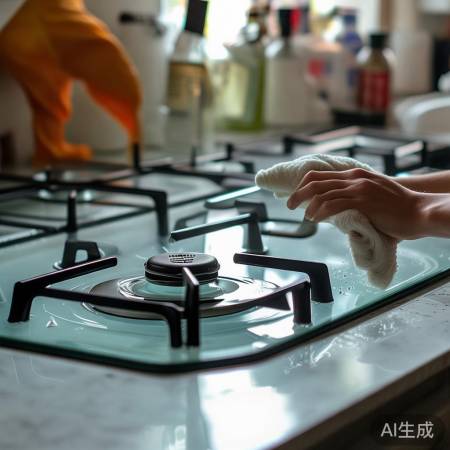 “玻璃灶台，清洁小窍门”
