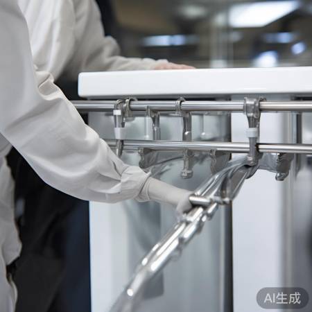 调整吊杆，固定洗衣机。