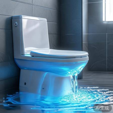抗菌材质马桶，自动冲洗更卫生健