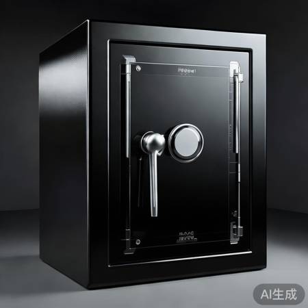 稳重黑色保险柜,时尚低调。
