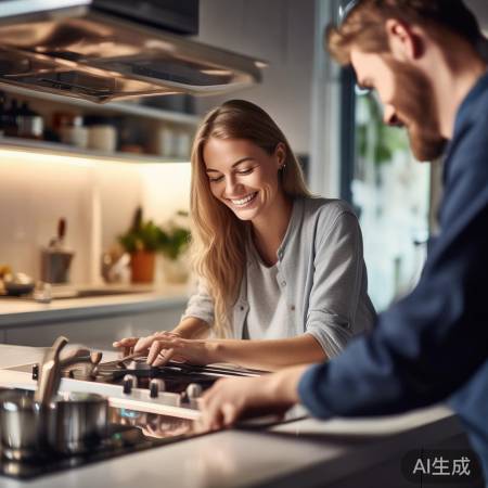 “集成灶购后,售后无忧!”