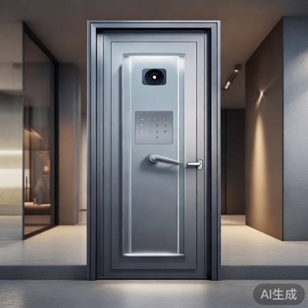 智能防盗门,集锁控监控,价数千