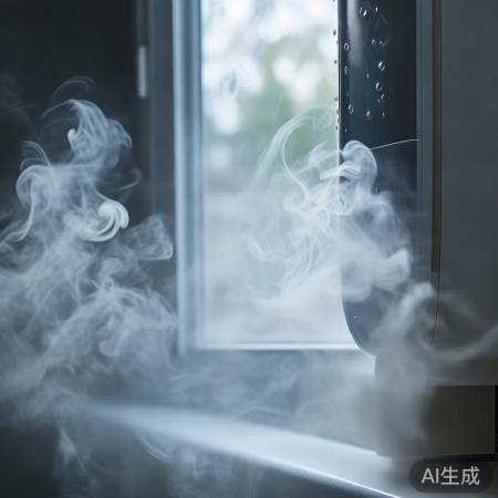 水蒸气,热水器产物,无害。