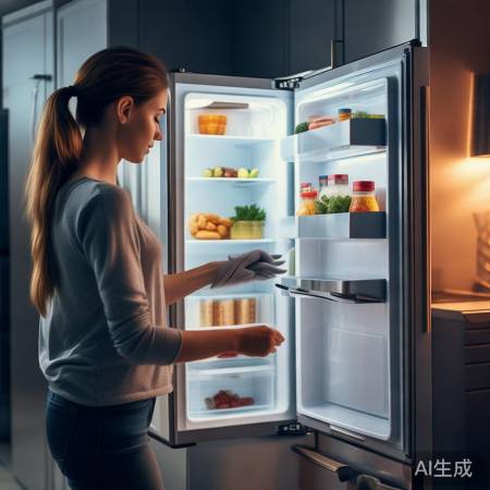 冰箱每月大扫除,预防食物变质。