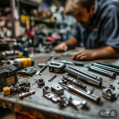 工具准备,装锁助手。