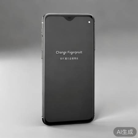 屏幕提示换指纹,遵步操作。