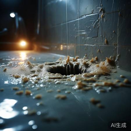 洗澡残留杂质,管道易堵塞