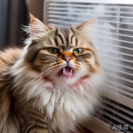 空调令猫过敏，需就医。