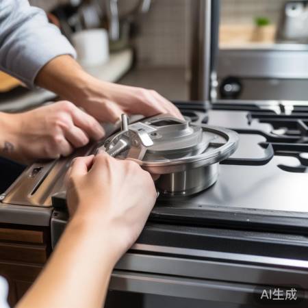 燃气灶盖子关不上?换锁扣!