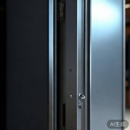 防盗门严密封缝,稳固连接保安全