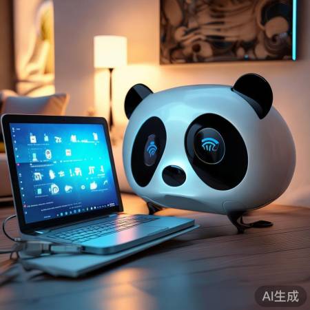 电脑WiFi连熊猫电视,网线连