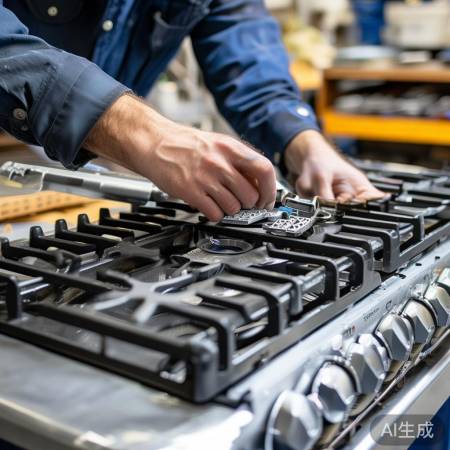 正规配件,安全可靠燃气灶