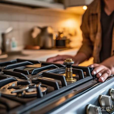 检查燃气灶气阀开否