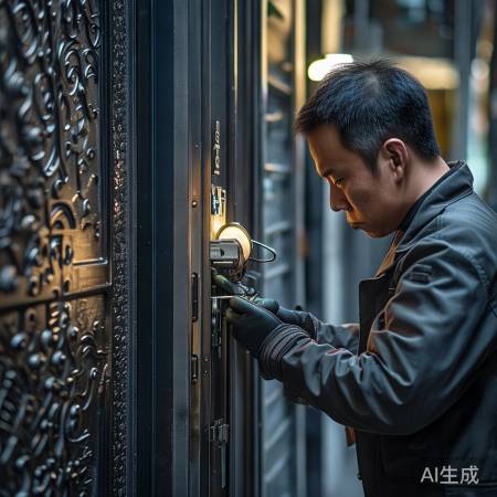 开锁师傅耐心开盼盼锁