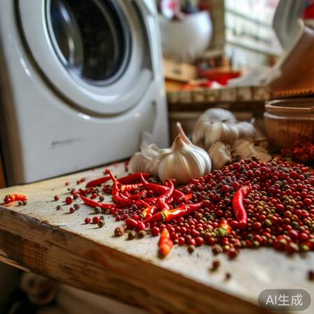 物理障碍驱鼠,辣椒花椒大蒜助。