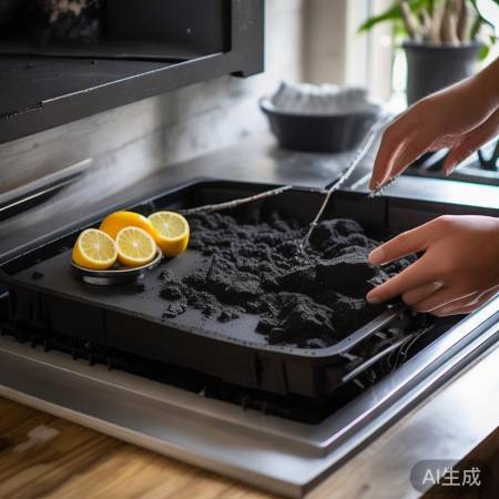 “活性炭、柠檬柚皮除油烟机异味