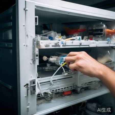 消毒柜内部松动，检查紧固。