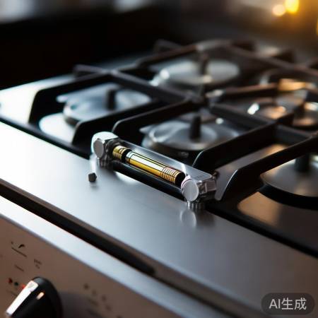 燃气灶电池检查，确保安装正确。