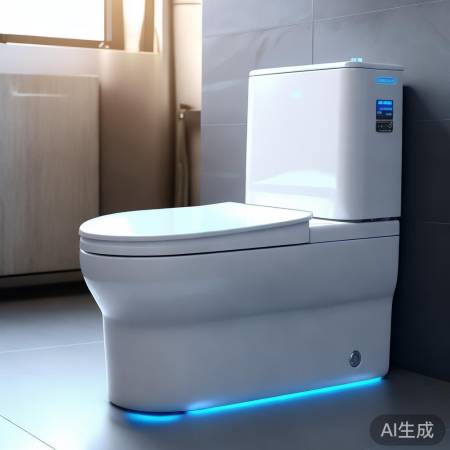 智能马桶，自动冲洗，温馨便捷。