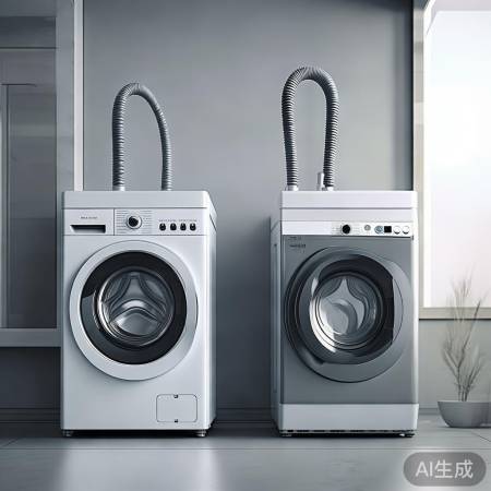 洗衣机上下排水，灵活选型。