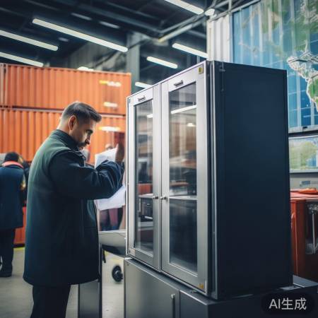 海关查验消毒柜,审核通关。