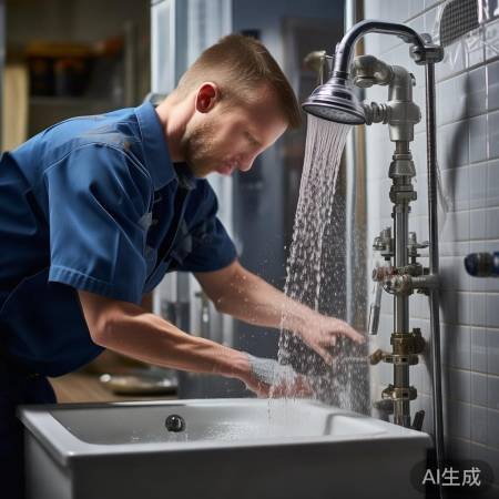 检查水管空气，关闭进水阀，排空