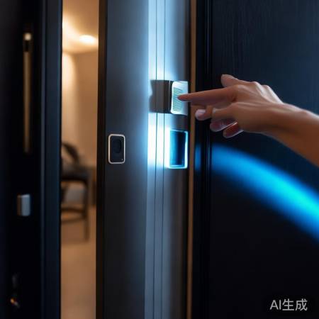 指纹锁启动，轻触录入指纹